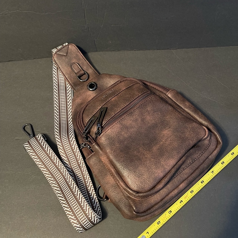 Brown Leather Sling Bag - Picture 5 of 13
